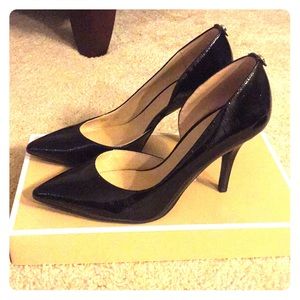 Michael Kors Black Patent Pumps, Size 7